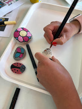 Load image into Gallery viewer, Art and design, mindfulness and wellbeing workshop - Rock Painting - Front shop area