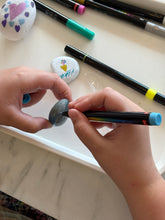 Load image into Gallery viewer, Art and design, mindfulness and wellbeing workshop - Rock Painting - Front shop area