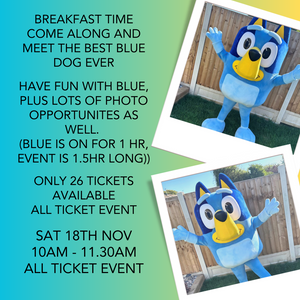 BREAKFAST with CHARACTER -  18TH NOV - 10.00AM - 11.30AM - ALL TICKET