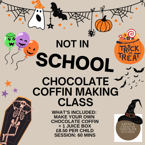 Not in School - Chocolate Coffin and Drink