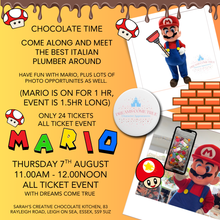 Load image into Gallery viewer, Chocolate Decorating with the Italian Plumber - Thursday 7th Aug 2025 - All ticket event