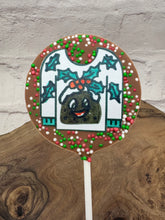Load image into Gallery viewer, CHRISTMAS JUMPER EDIBLE CHOCOLATE TOPPER - FRONT OF SHOP