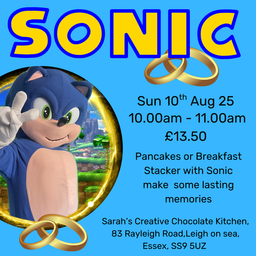 SONIC MEET AND GREET - PANCAKES OR BREAKFAST STACKER - SUN 10th AUG - 10.00am - 11.00am