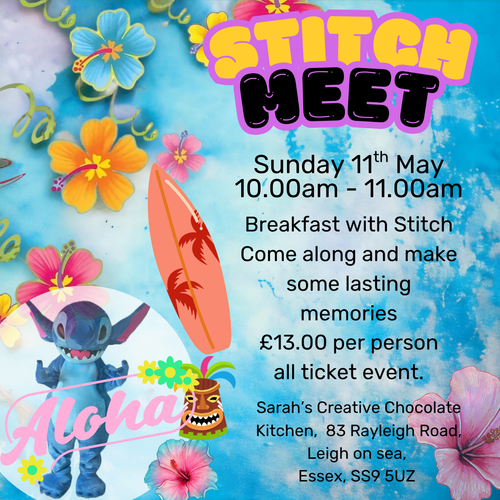 STITCH MEET AND GREET - BREAKFAST  - SUN 11th MAY - 10am - 11am