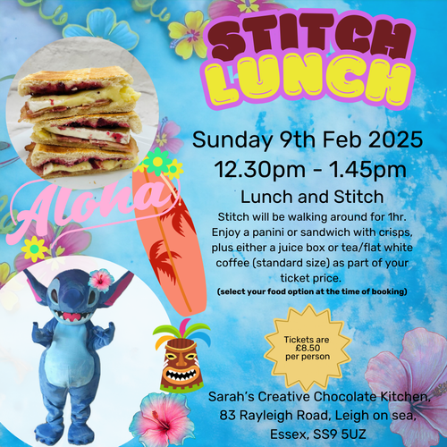 STITCH MEET AND GREET - LUNCH FUN  - SUNDAY 9th FEB 2025 - 12.30pm - 1.45pm